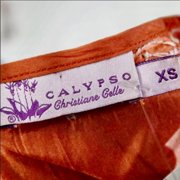 CALYPSO ST BARTHS 100% SILK TOP - Picture 6 of 9